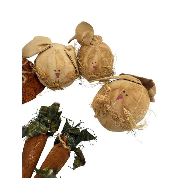 Easter Bunny And Chicken With Carrots And Basket Set - Picture 3 of 10